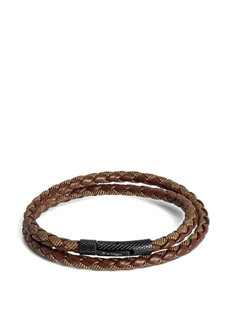 Tateossian Chelsea braided double-wrap bracelet