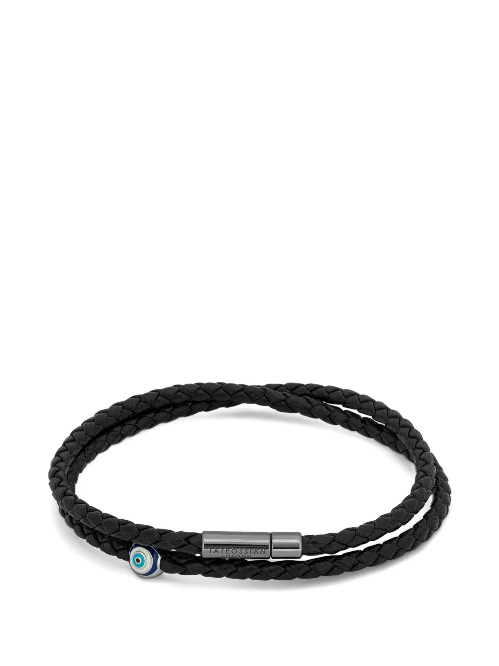 Tateossian Mini Pop braided bracelet - Argento