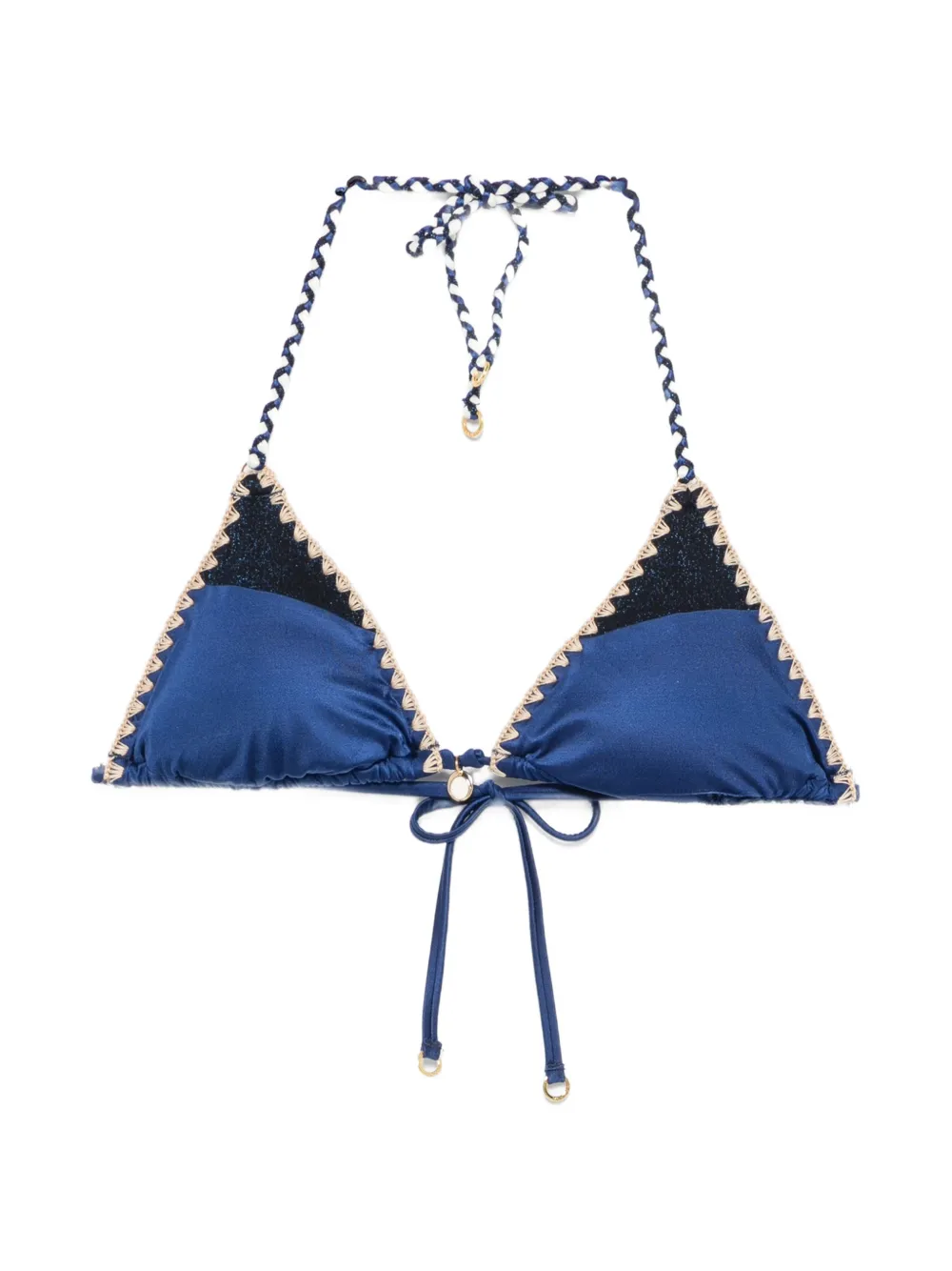 BANANA MOON Top bikini con glitter - Blu