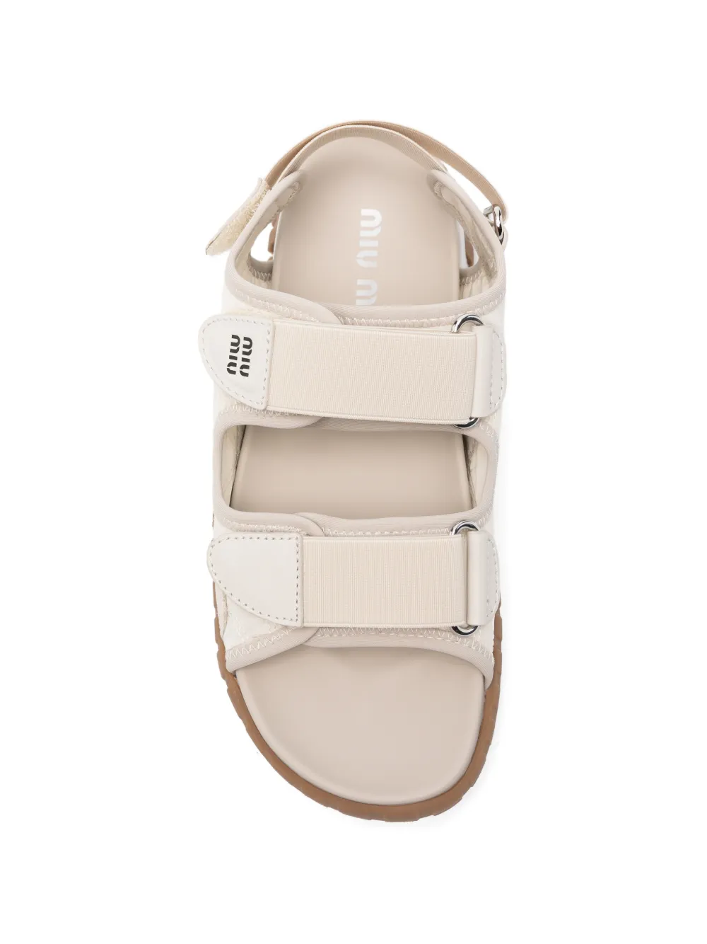 Miu Sandalen met klittenband Beige