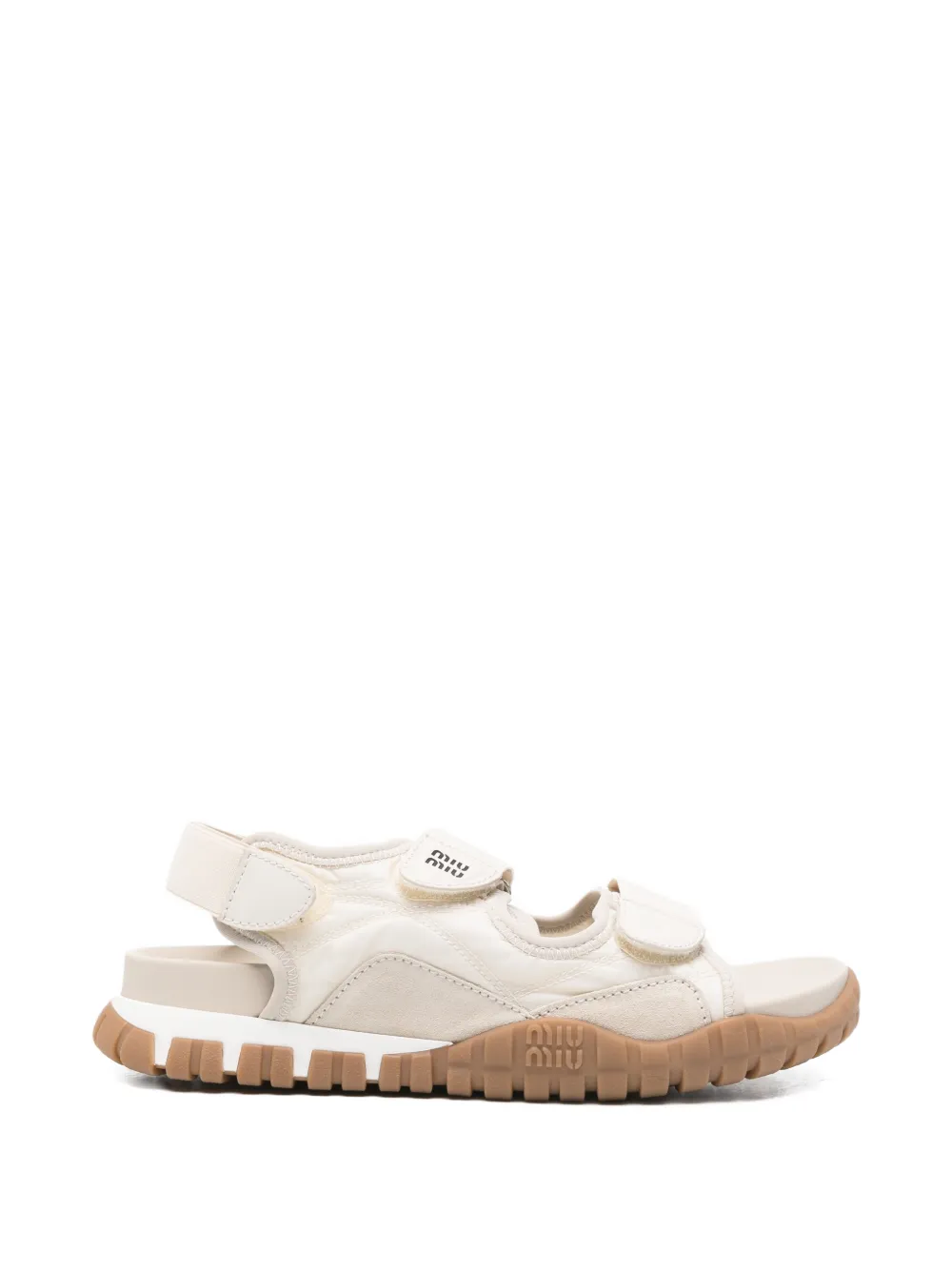 Miu Sandalen met klittenband Beige