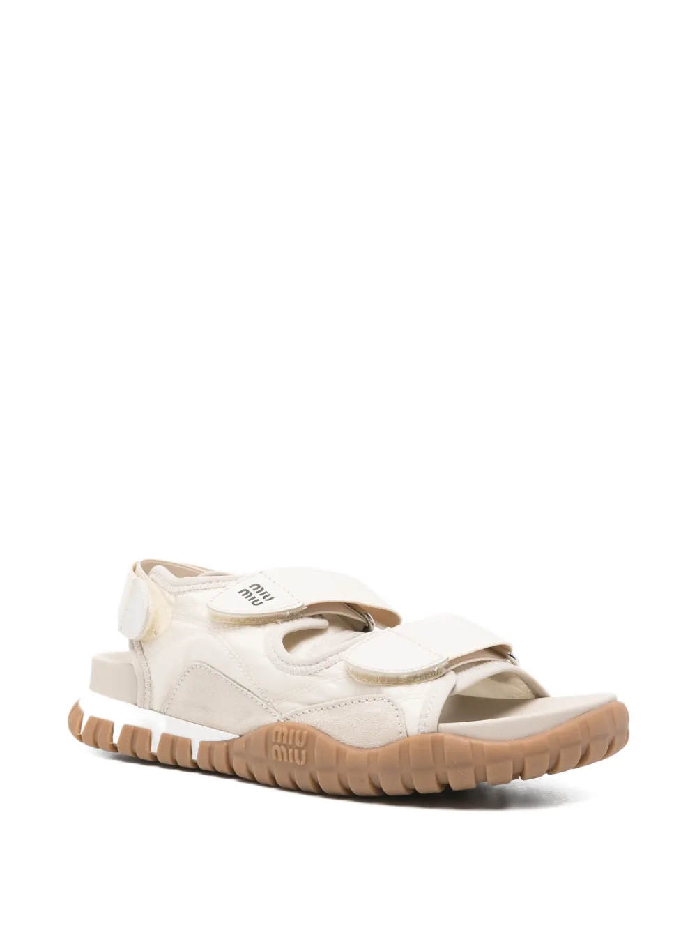 Miu Sandalen met klittenband Beige