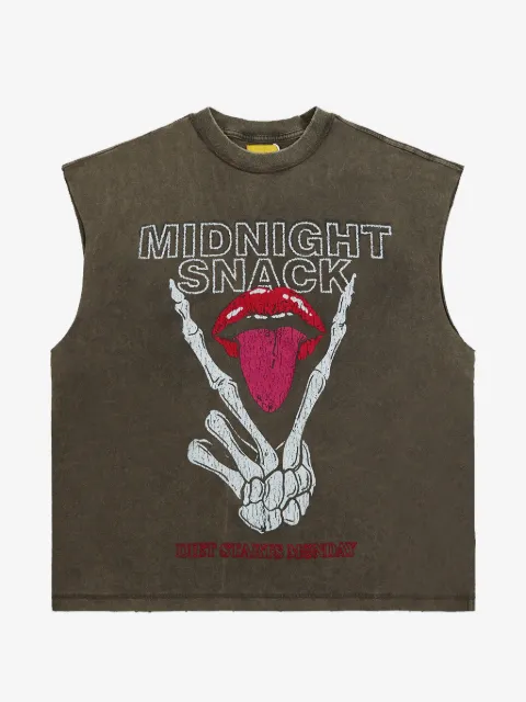 Diet Starts Monday graphic-print sleeveless T-shirt