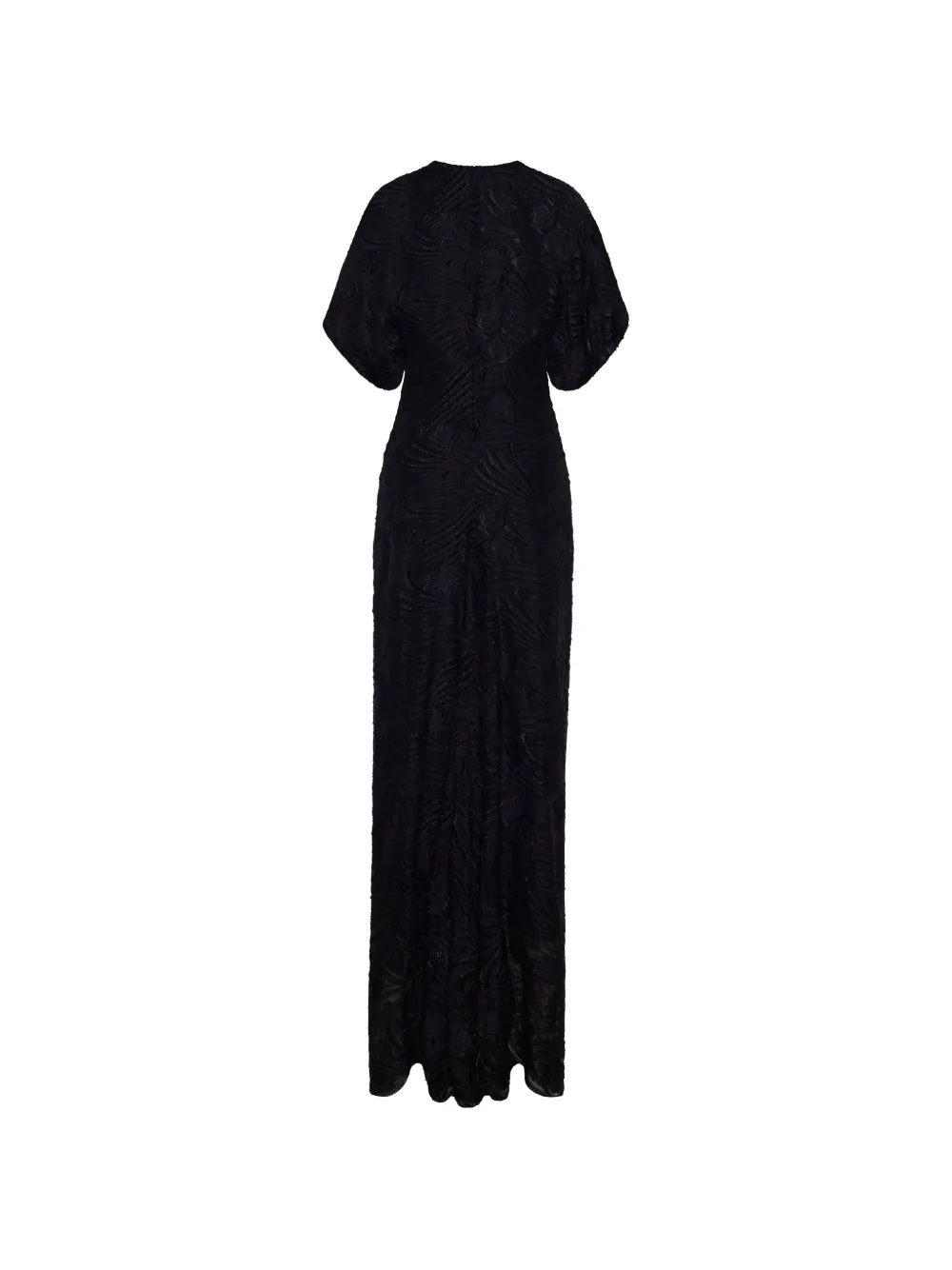 Adam Lippes Aoki fil-coupé maxi-dress Zwart