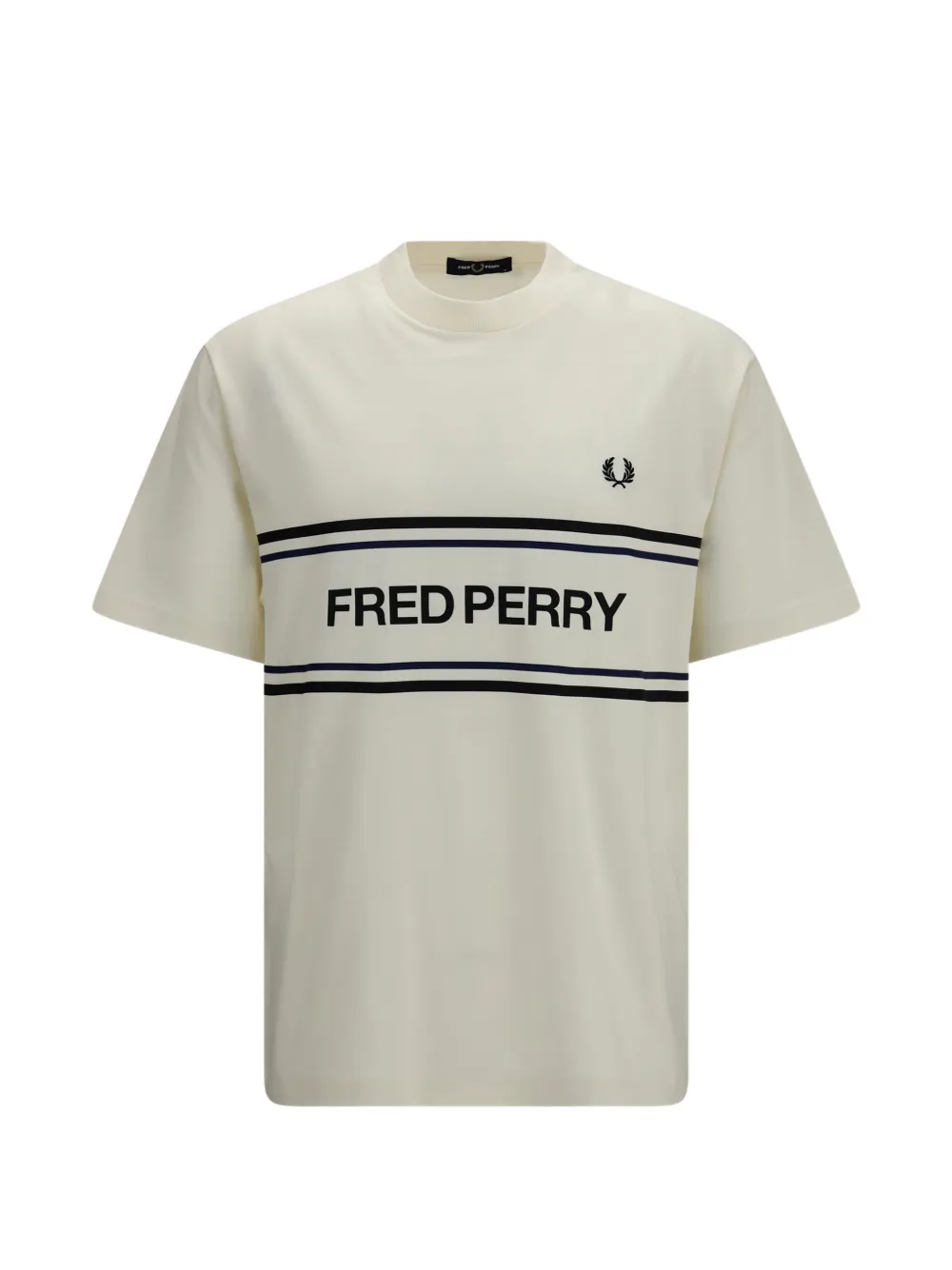 Fred Perry logo-print striped T-shirt - Multicolore