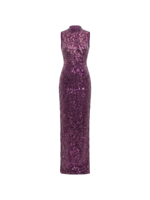 Saiid Kobeisy sequin-embroidered backless maxi dress