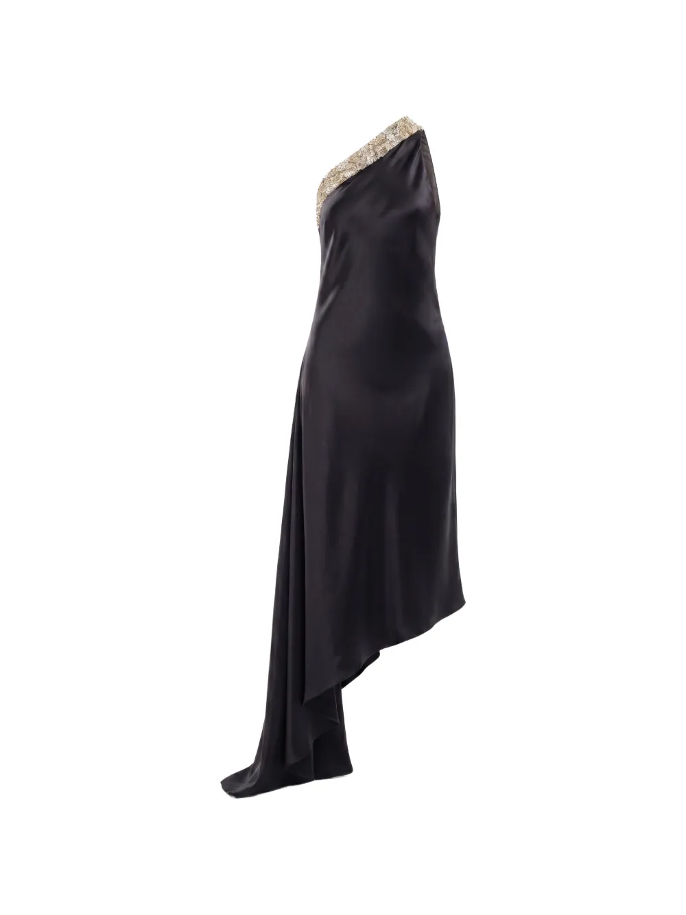 Saiid Kobeisy one-shoulder embellished dress - Nero