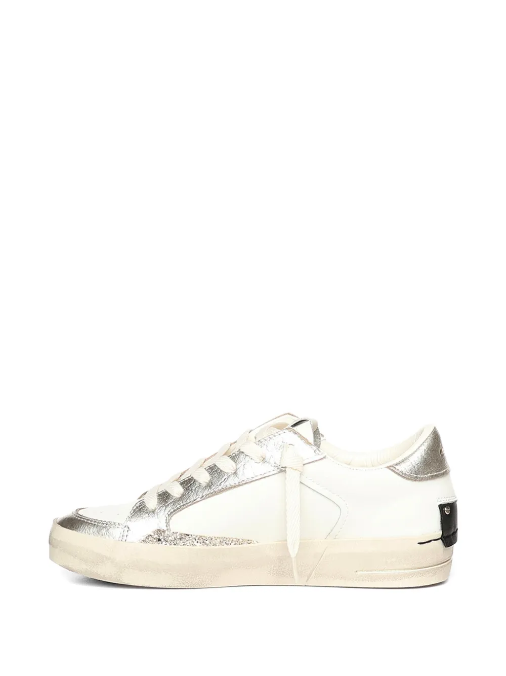 Crime London SK8 Deluxe glitter-detail sneakers Wit