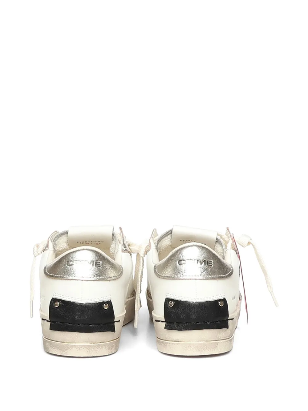 Crime London SK8 Deluxe glitter-detail sneakers Wit