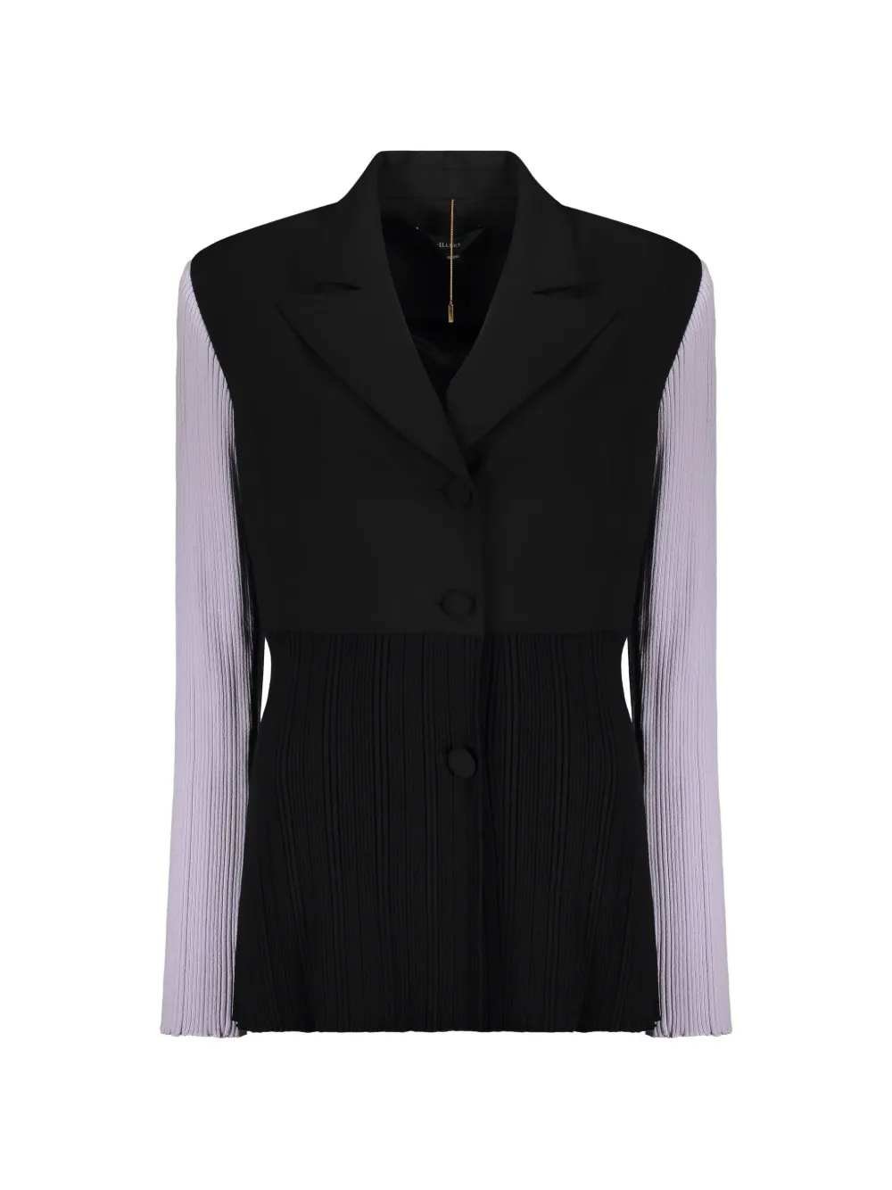Ellery pleated single-breasted blazer - Nero