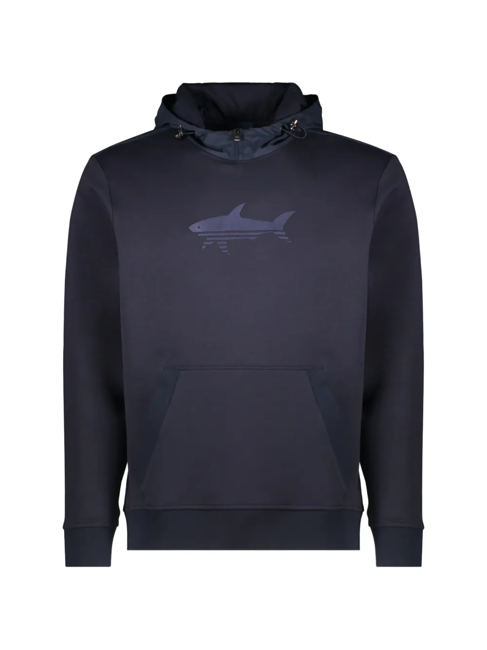Paul & Shark logo-detail drawstring hoodie - Blue
