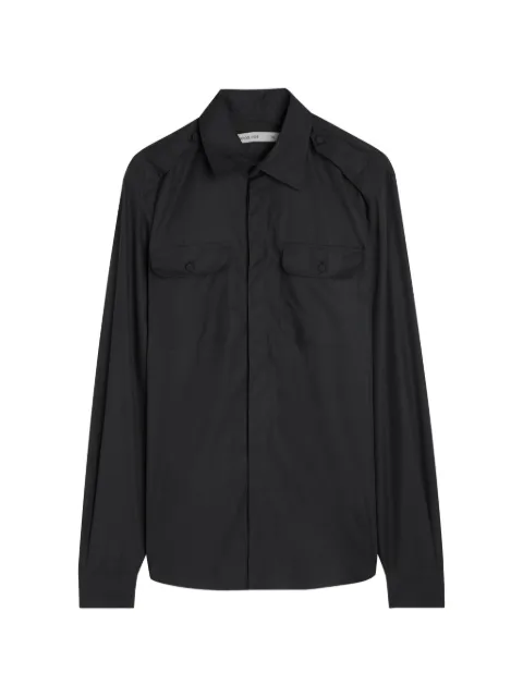 AARON ESH epaulette pocket-detail shirt