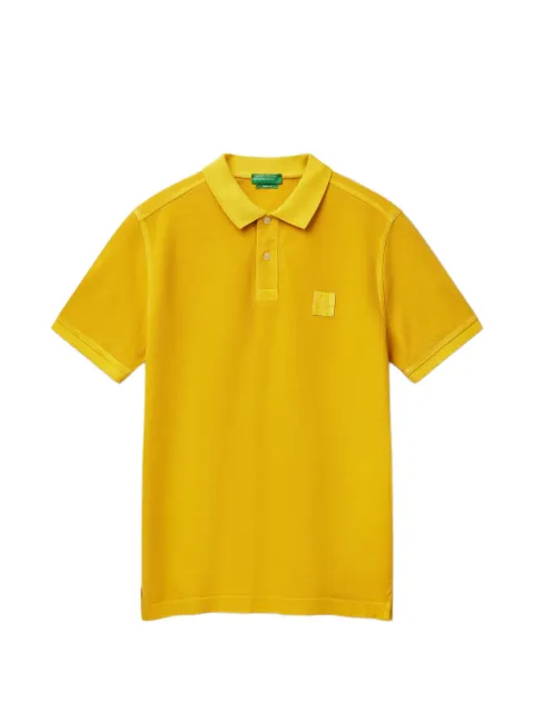 Benetton logo-patch polo shirt
