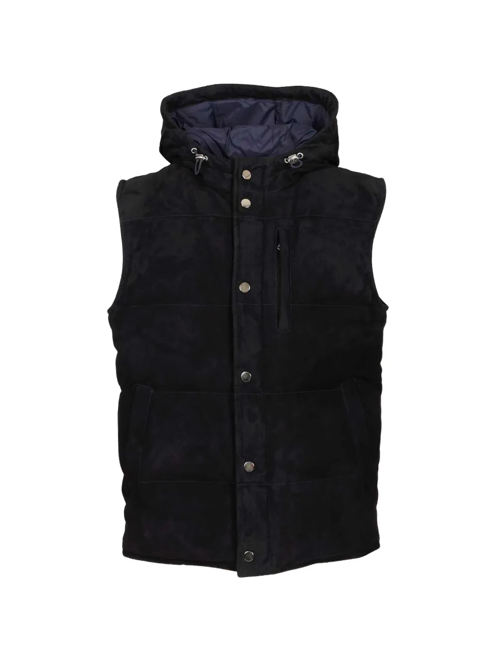 Al Duca D’Aosta 1902 quilted suede gilet - Blue