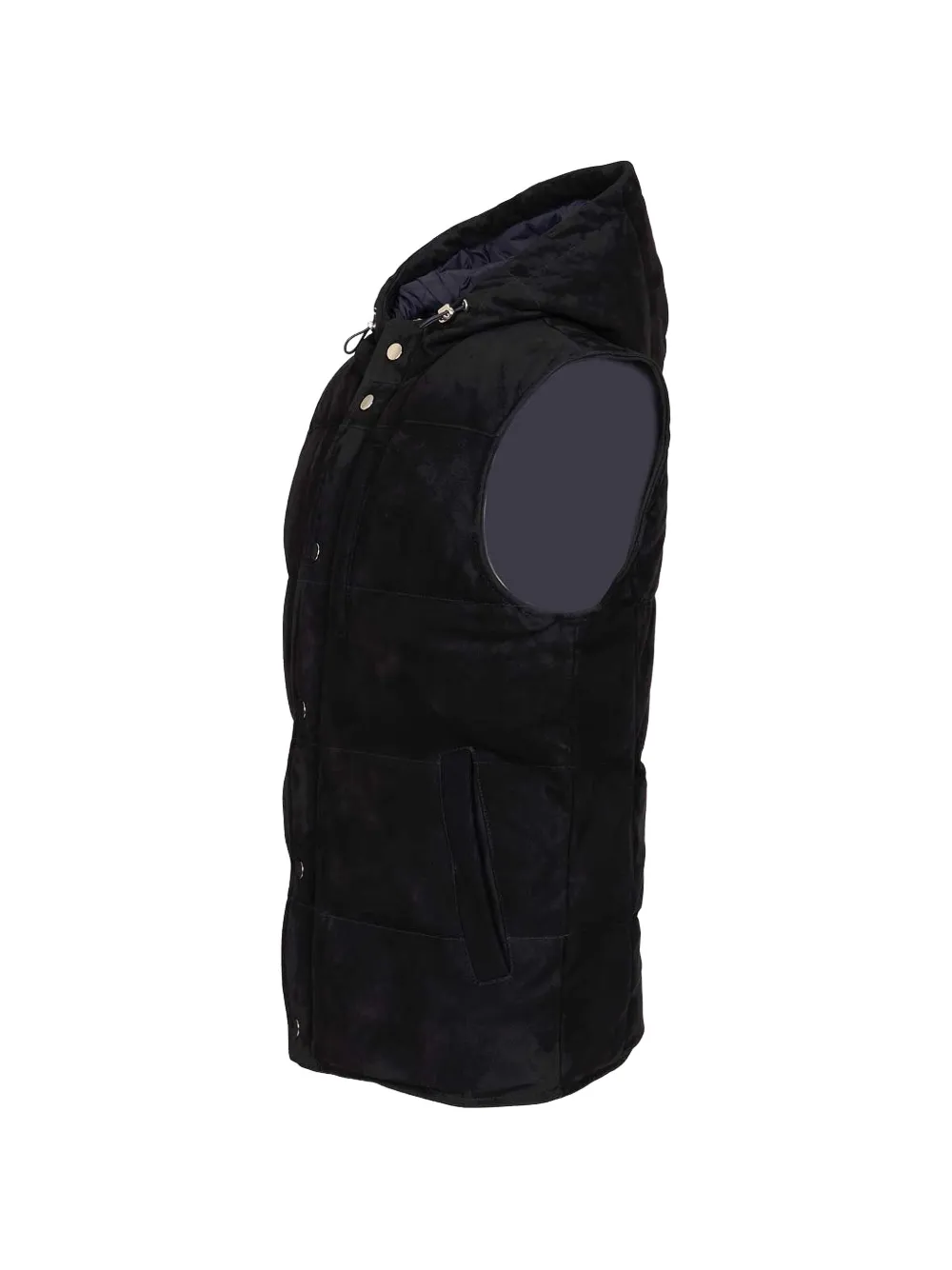 Al Duca D Aosta 1902 Gewatteerde suède bodywarmer Blauw