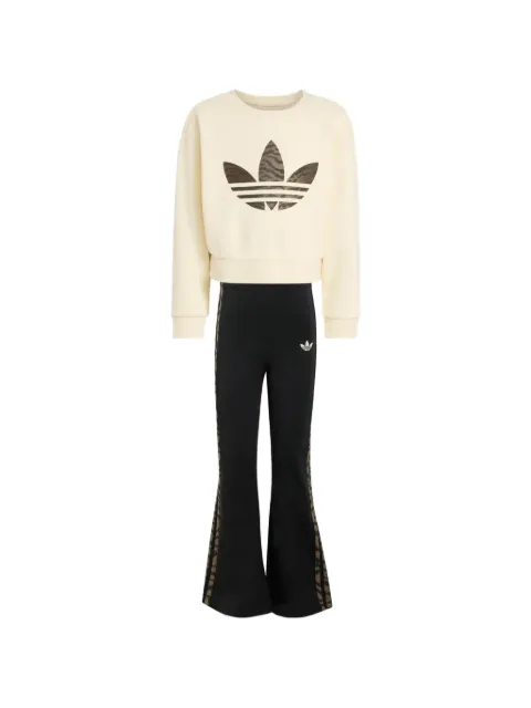 adidas Kids Trefoil tiger-print tracksuit
