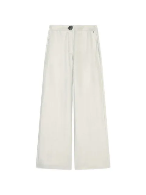 Armani Exchange wide-leg twill trousers