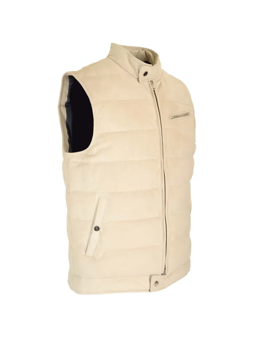 Al Duca D Aosta 1902 Suède bodywarmer Beige