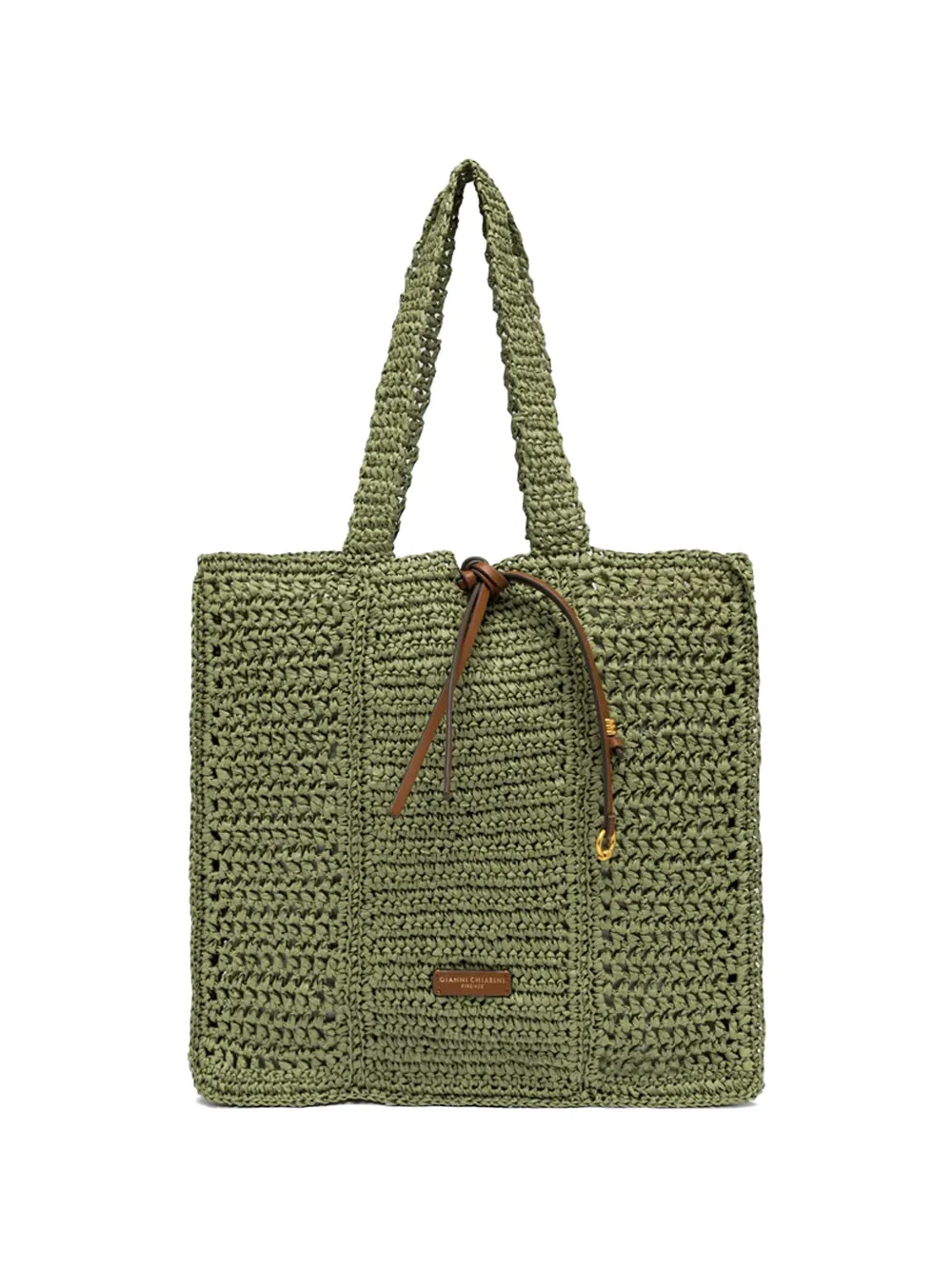 GIANNI CHIARINI Borsa tote Nefeli intrecciata - Verde