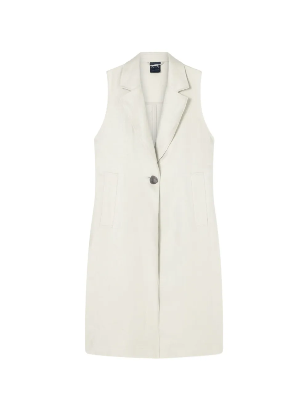 Armani Exchange sleeveless notched-lapel trench coat - Toni neutri