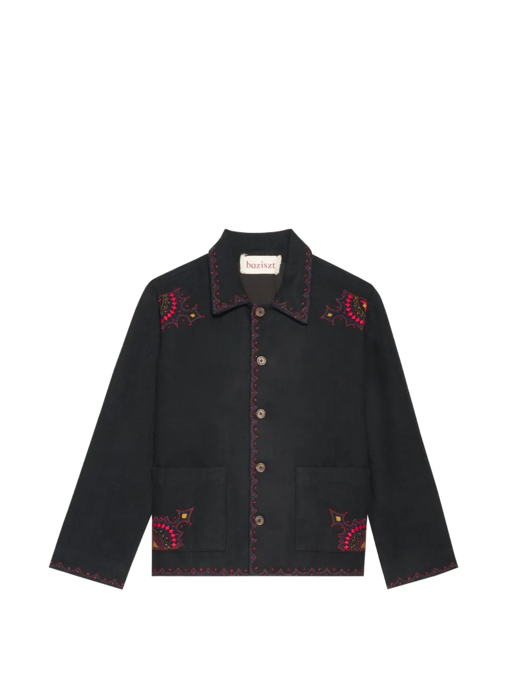 Baziszt Scarlet embroidered jacket - Nero