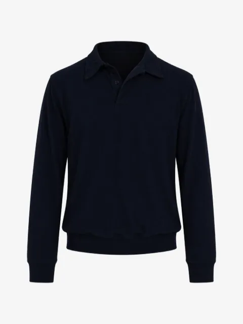 Les Tien piqué long-sleeved polo shirt