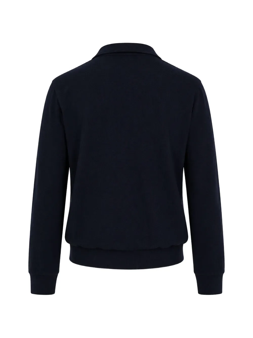 Les Tien Piqué poloshirt met lange mouwen Blauw