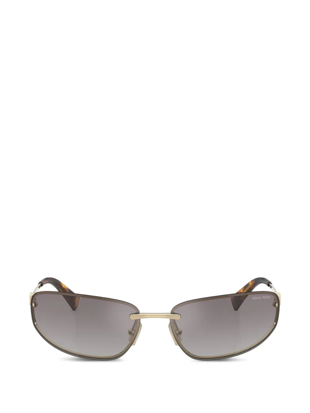Miu Miu rimless geometric-frame sunglasses - Grigio