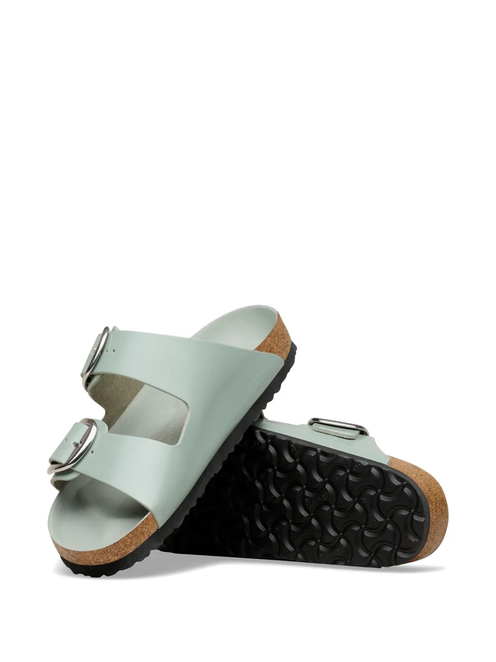 Birkenstock Arizona leren sandalen met gesp Groen