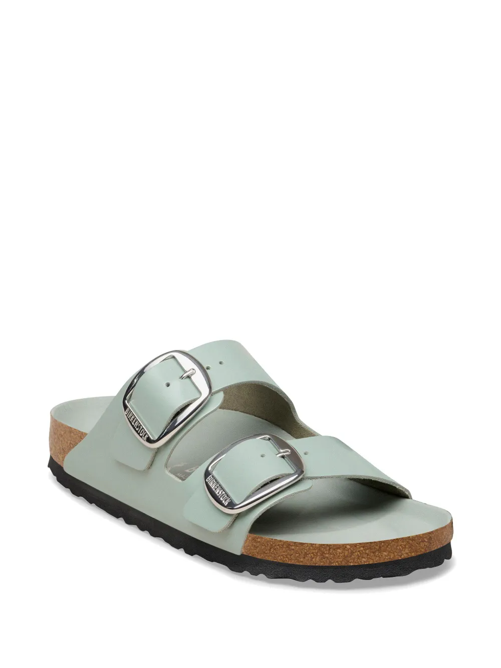 Birkenstock Arizona leren sandalen met gesp Groen