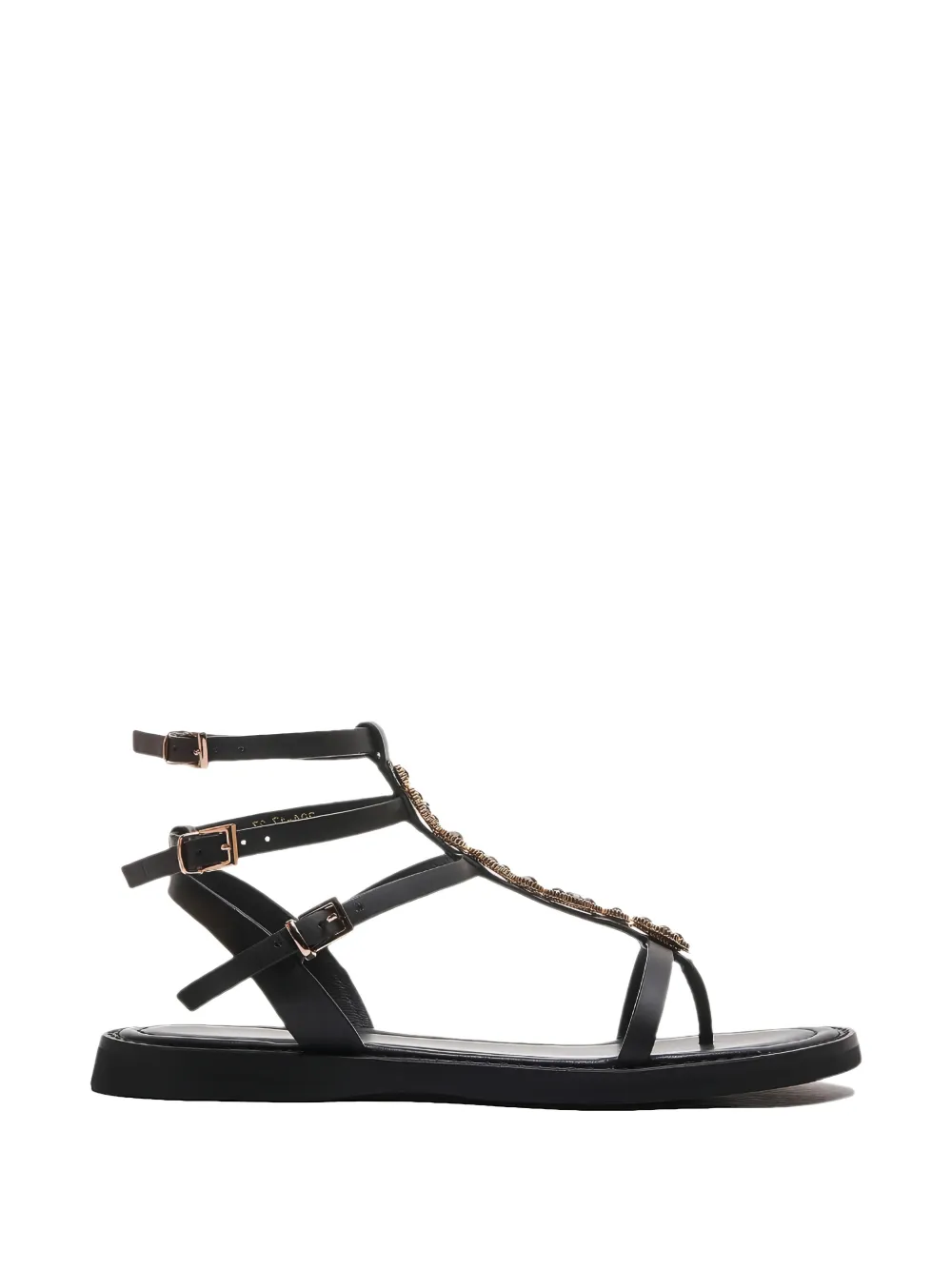 EMANUELLE VEE Soraya embellished sandals - Nero