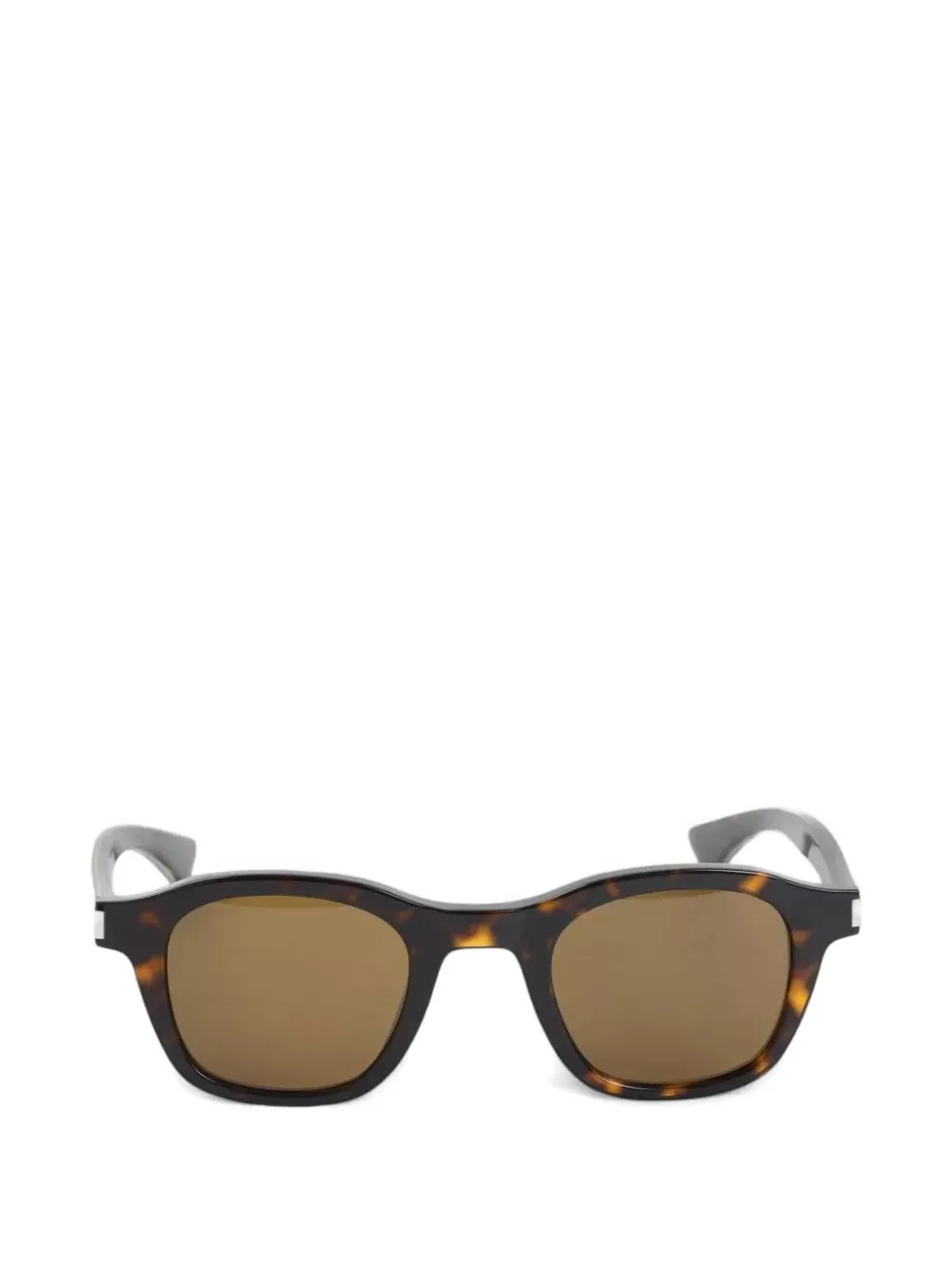 Saint Laurent tortoiseshell-effect square-frame sunglasses - Braun