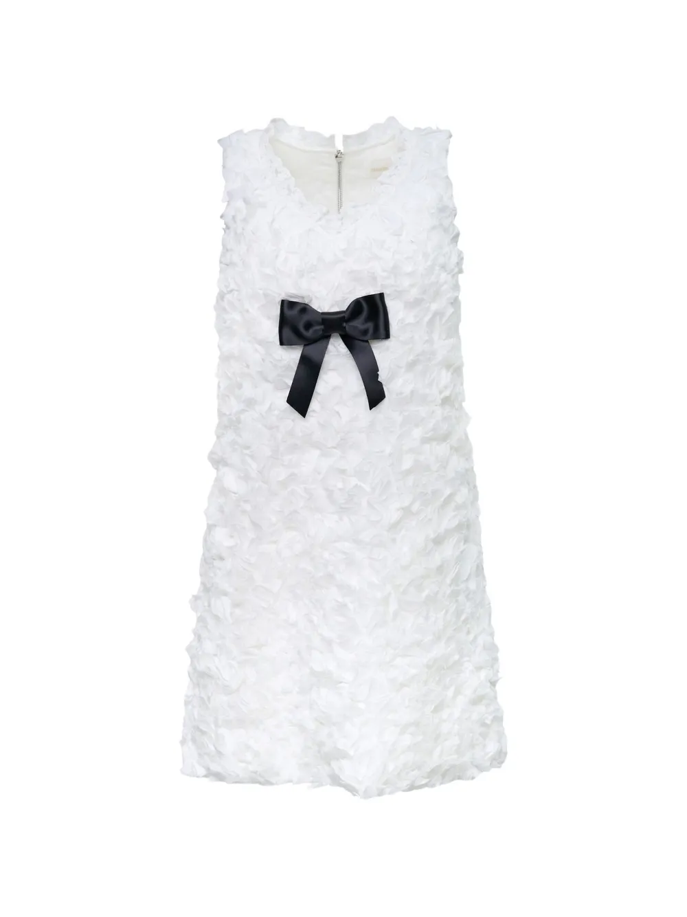 SHUSHU/TONG ruffle-detail bow-embellished dress - Bianco