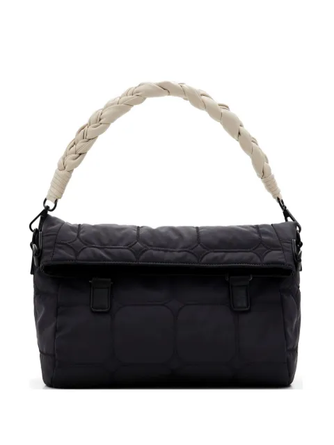 Desigual quilted braided-handle tote bag