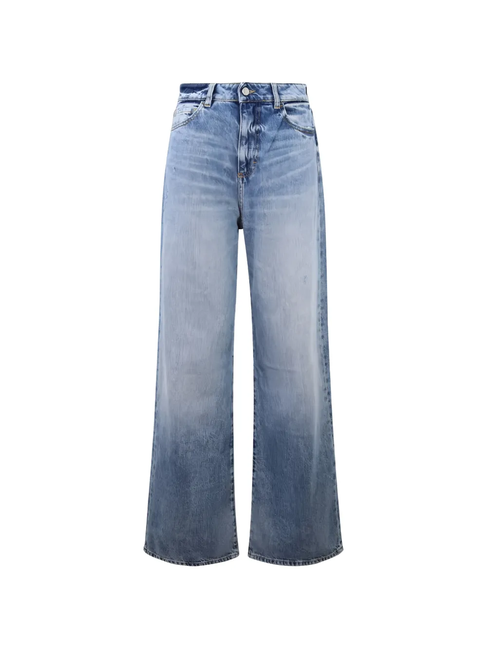 ICON DENIM Debby wide-leg denim jeans - Blu