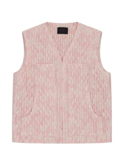 Simone Rocha floral-quilted vest