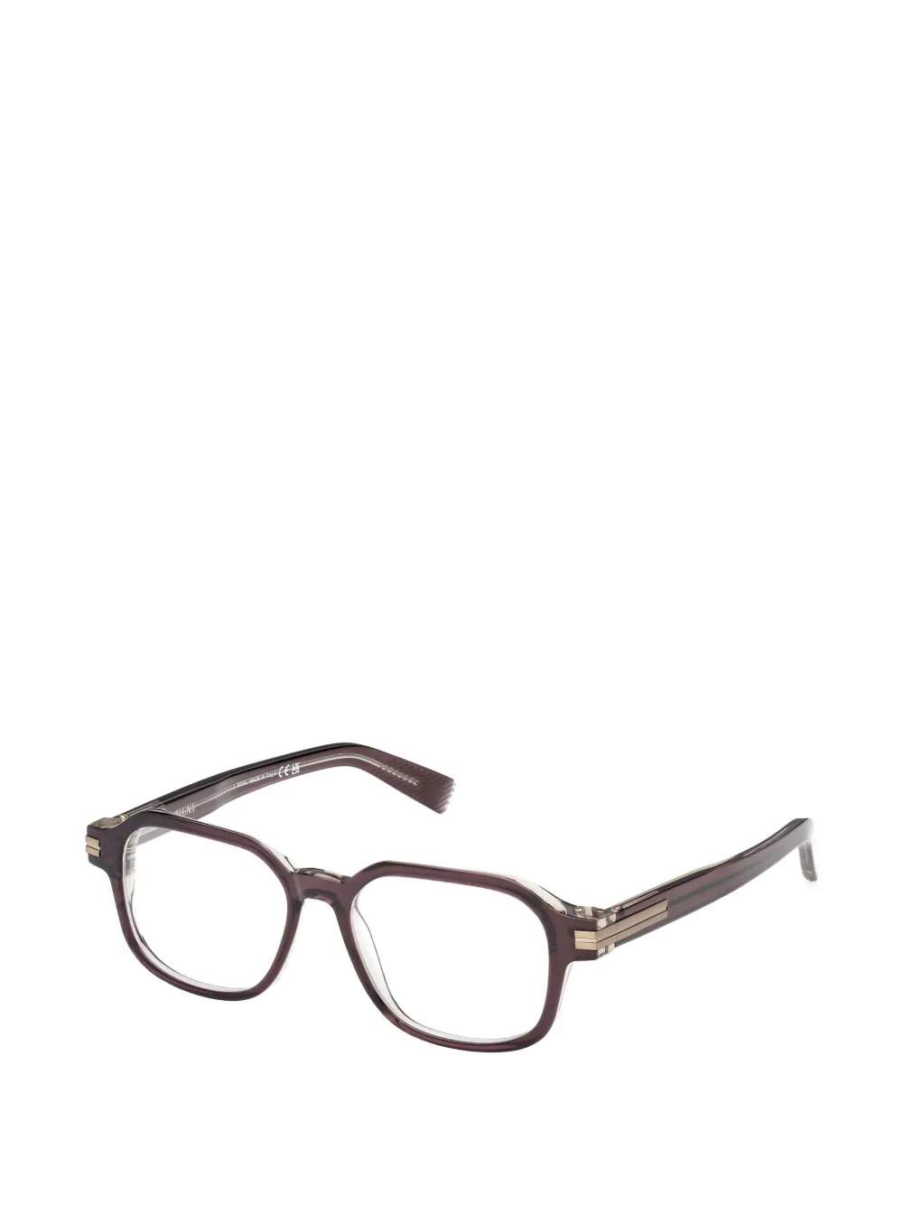 Zegna rectangle-frame glasses - Rot