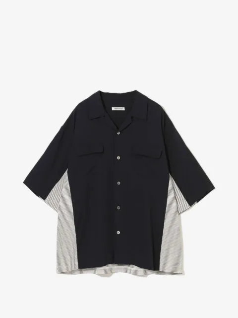 Undercover striped panelled shirt