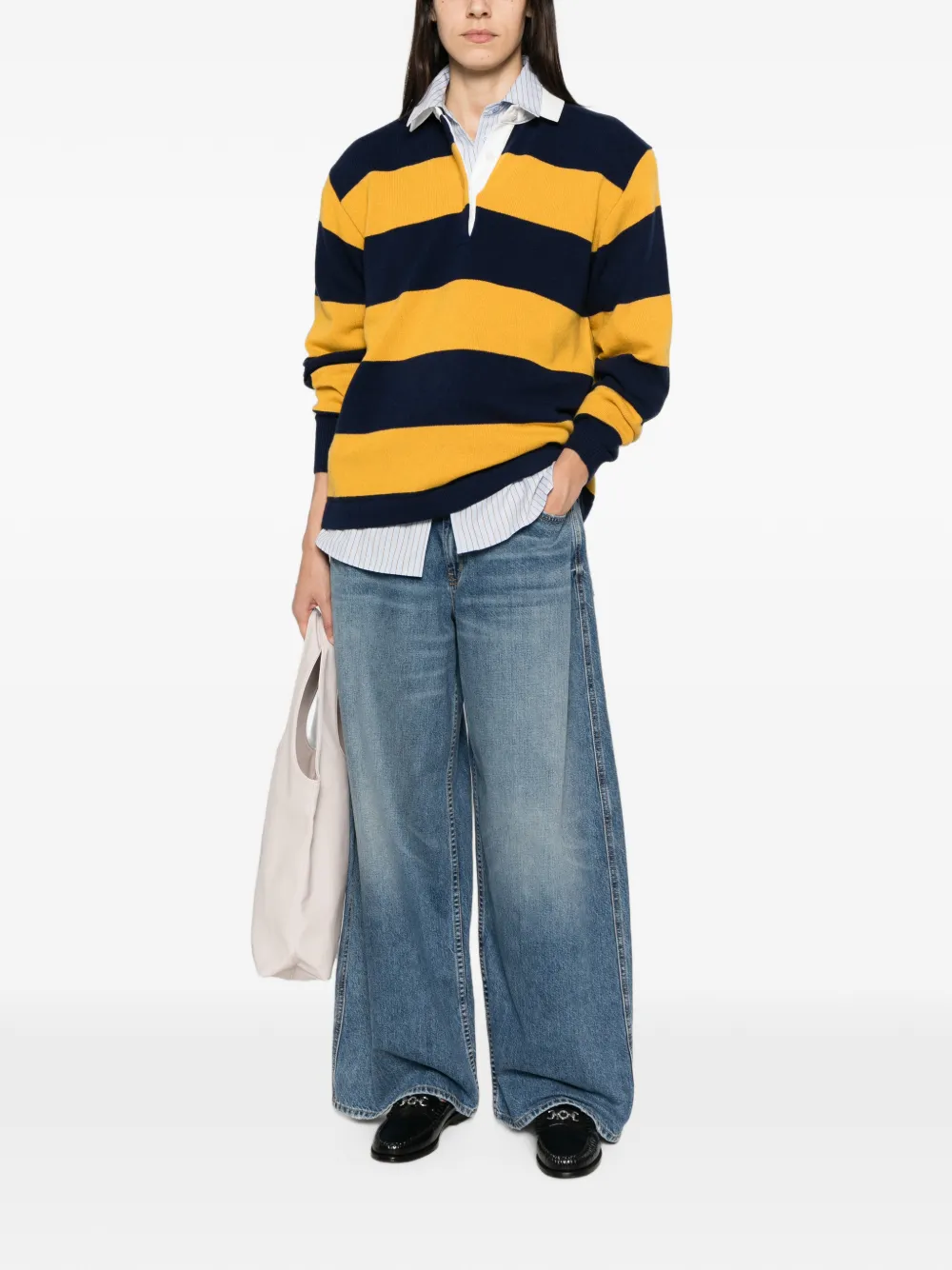 Nili Lotan Jeans met wijde pijpen Blauw