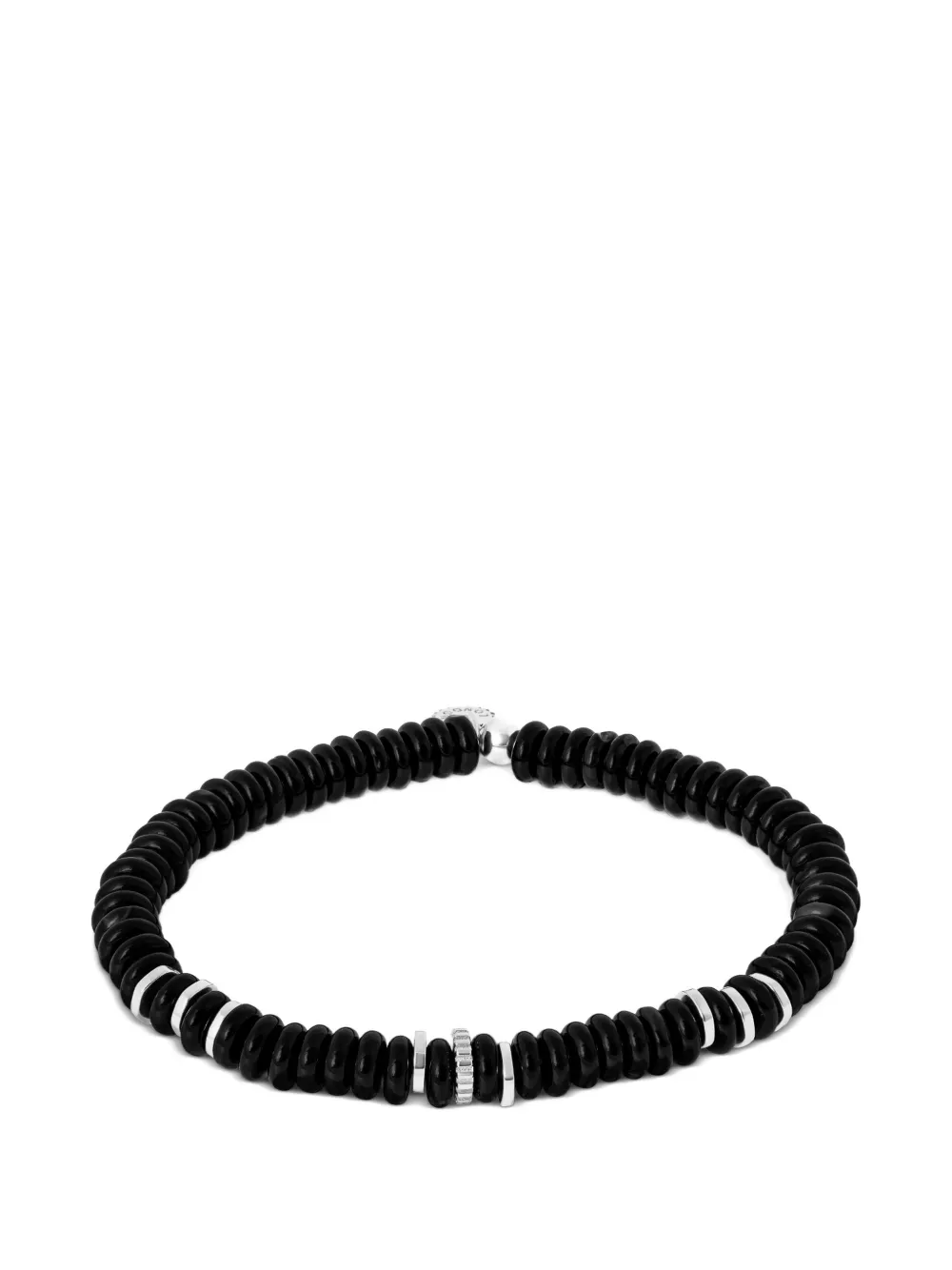 Tateossian Positano beaded slip-on bracelet - Argento