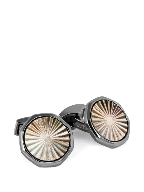 Tateossian Sunburst octagonal cufflinks