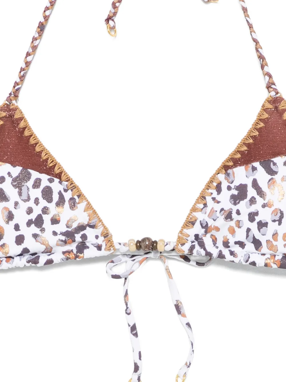 BANANA MOON Bikinitop met luipaardprint Wit