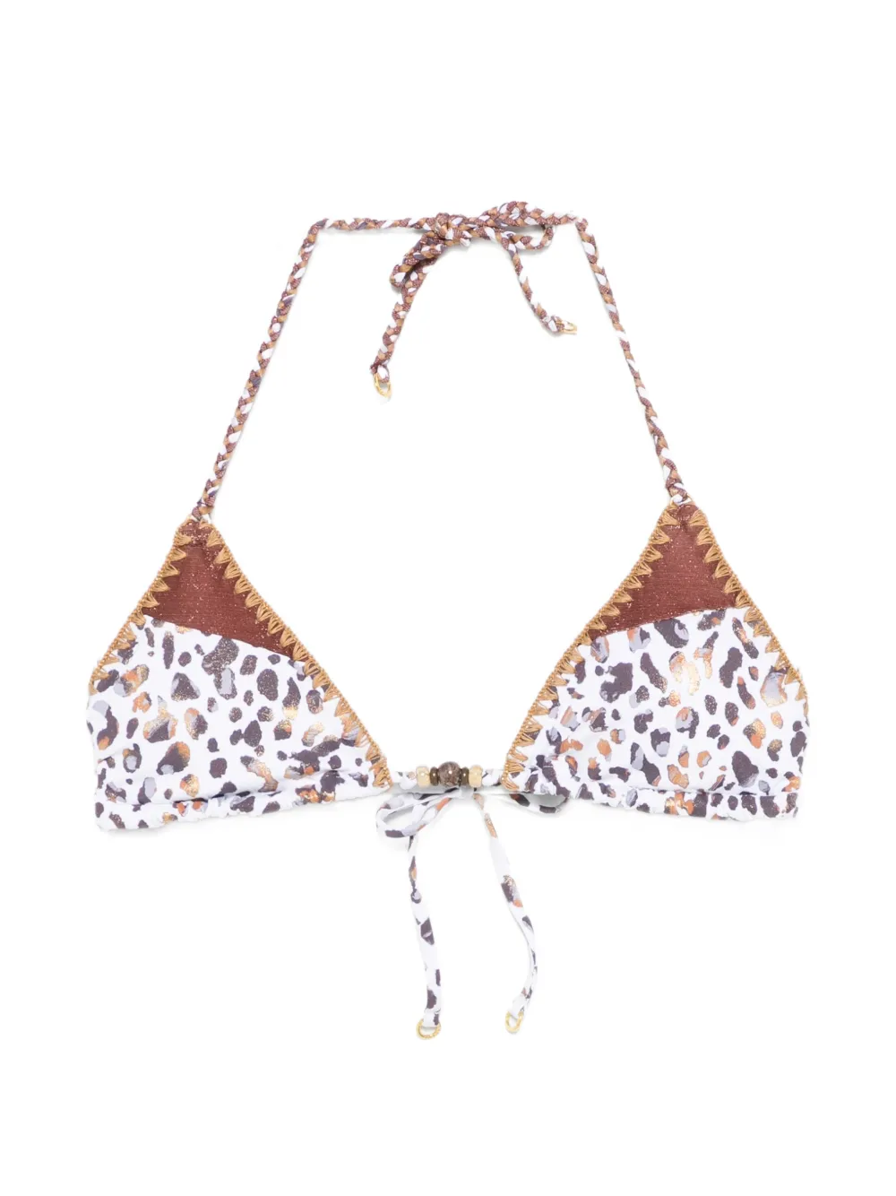 BANANA MOON Top bikini con stampa - Bianco