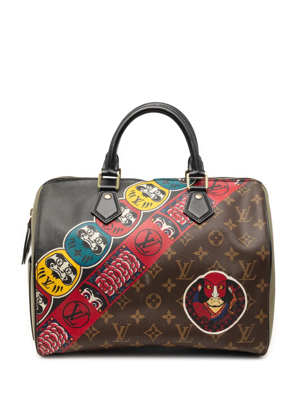 Louis Vuitton Pre-Owned 2017 Monogram Kabuki Speedy 30 boston bag - Marrone