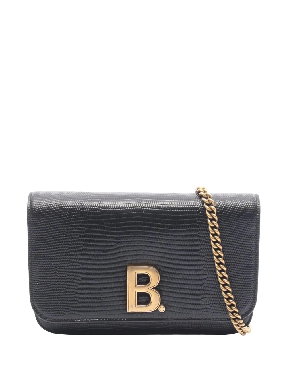 Balenciaga Pre-Owned 2010-2026 Embossed Leather B Dot Chain Bag shoulder bag - Nero