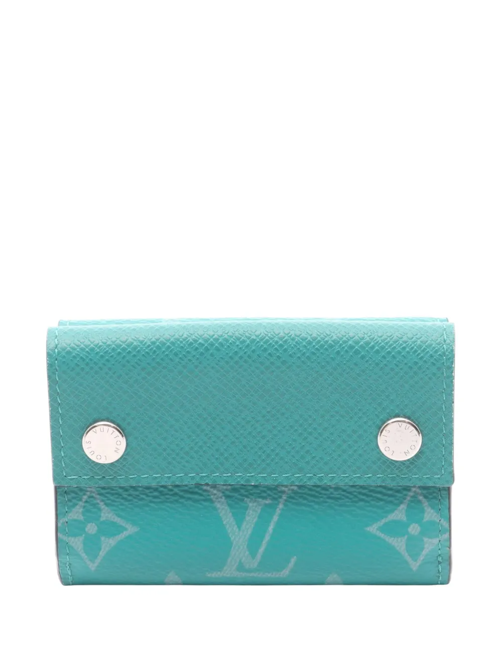 Louis Vuitton Pre-Owned 2010-2026 Taiga Discovery Compact Wallet small wallets - Verde