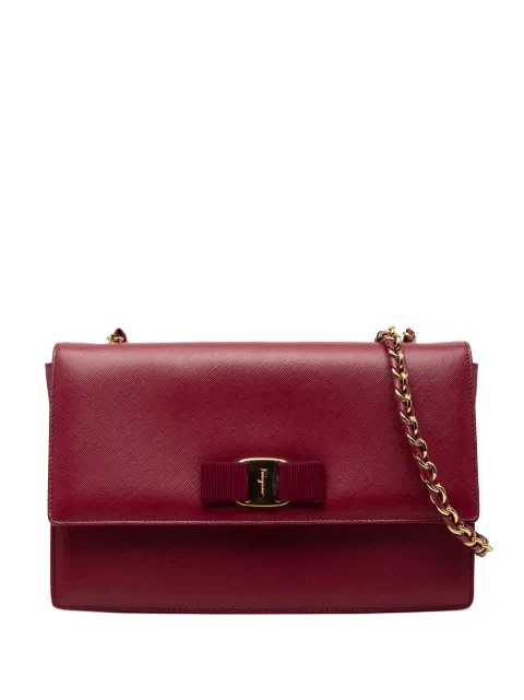 Ferragamo Pre-Owned bolsa crossbody Vara Ginny mediana de piel 2010-2026