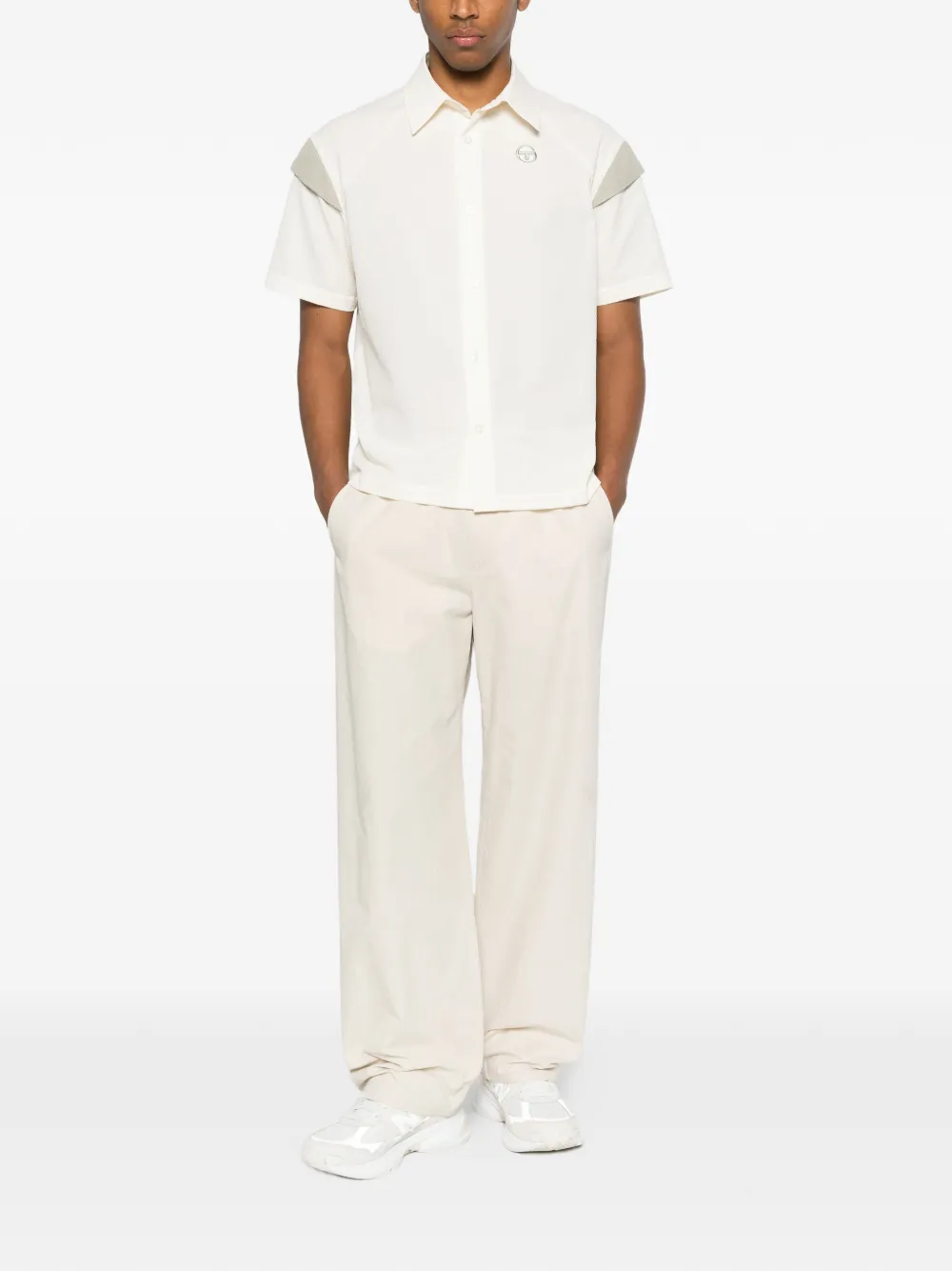 Sergio Tacchini Capodimonte overhemd met korte mouwen Beige