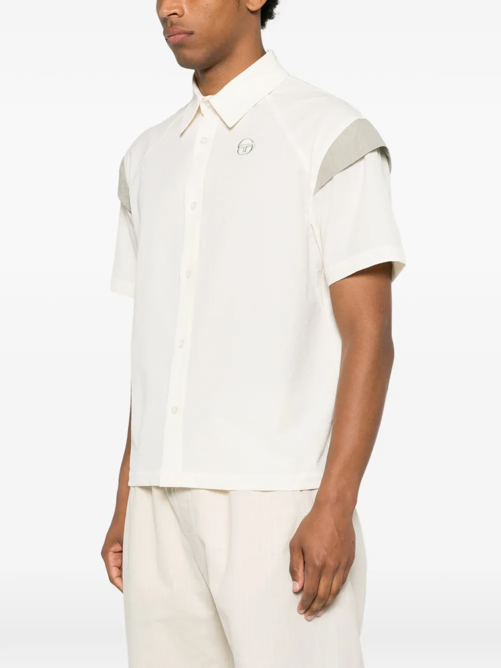 Sergio Tacchini Capodimonte overhemd met korte mouwen Beige
