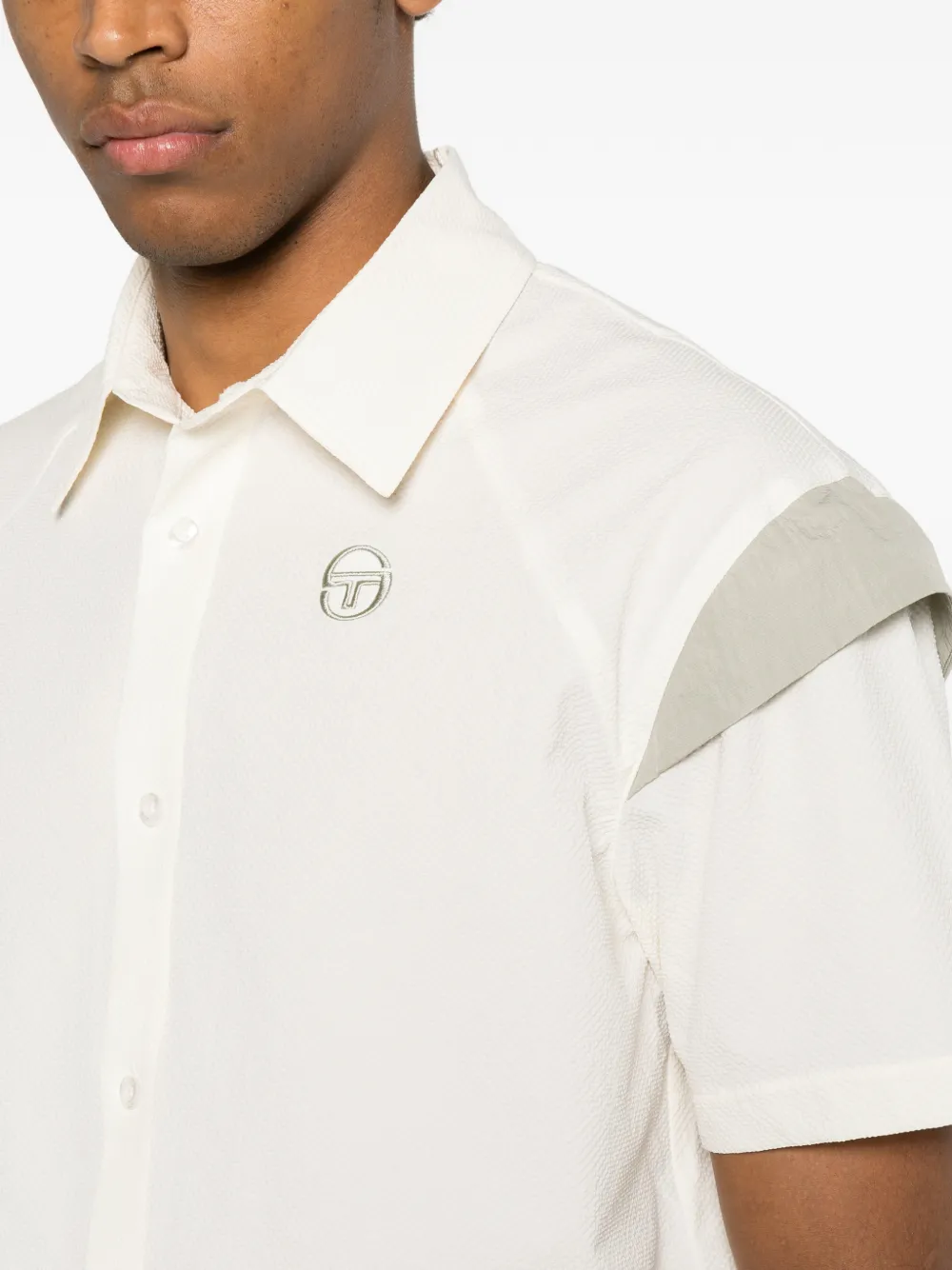 Sergio Tacchini Capodimonte overhemd met korte mouwen Beige